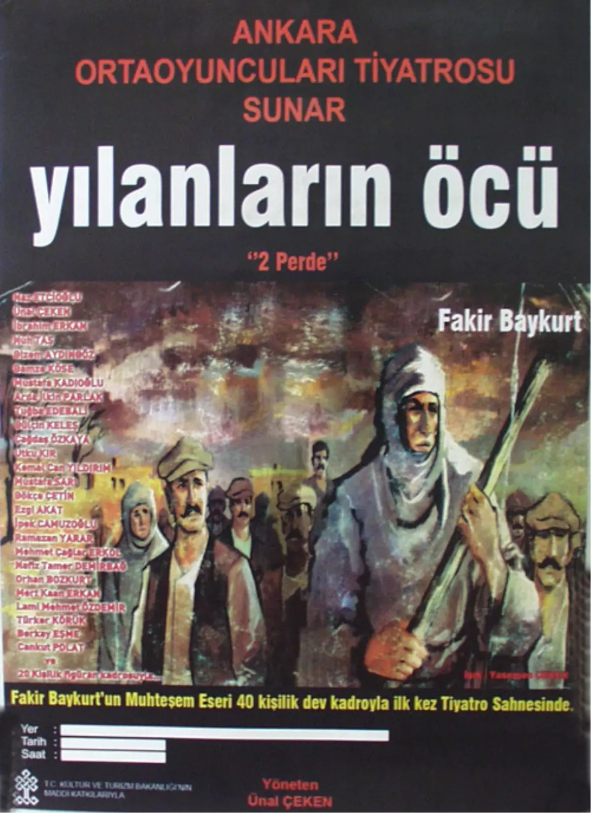 'Yılanların Öcü' Ayvalık'ta Sahnelenecek