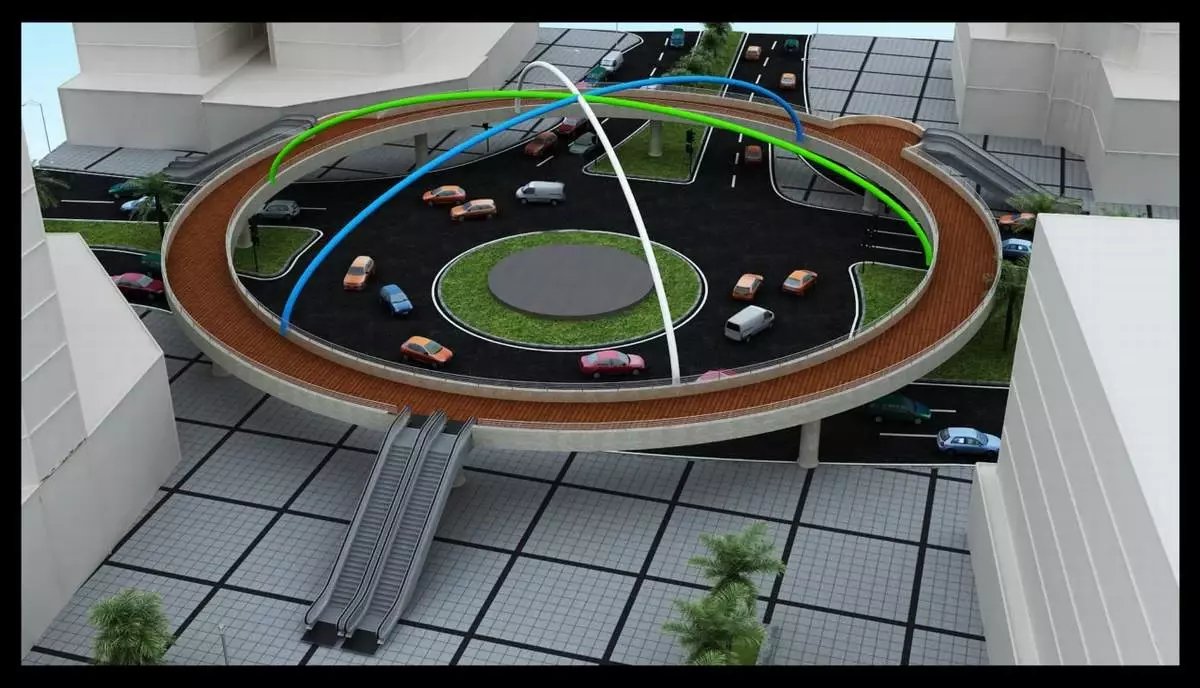 Şehreküstü Meydanı\'na Uzay Üssü Gibi Üst Geçit