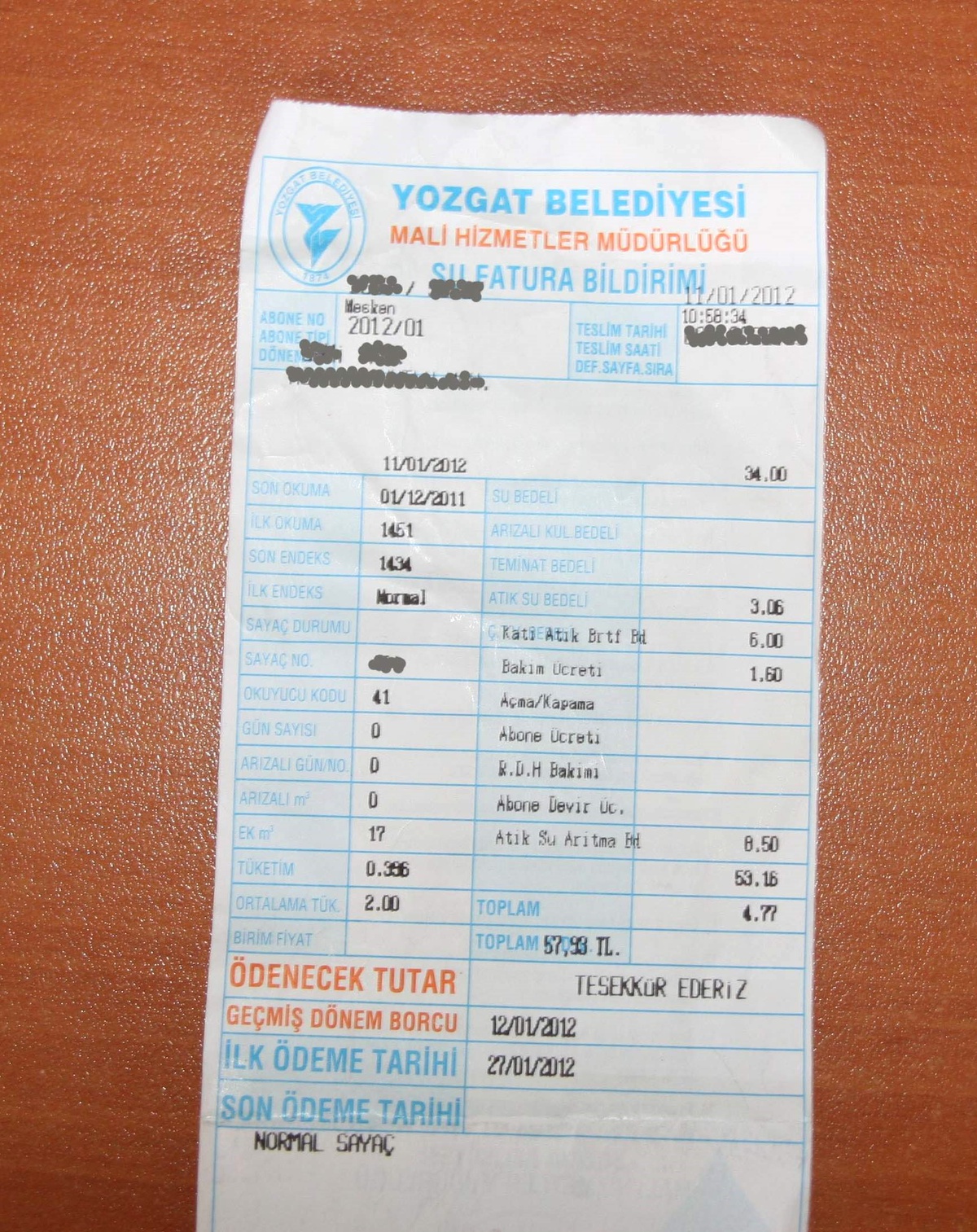Yozgat'ta Yüksek Gelen Su Faturalarına Vatandaştan Tepki Geldi