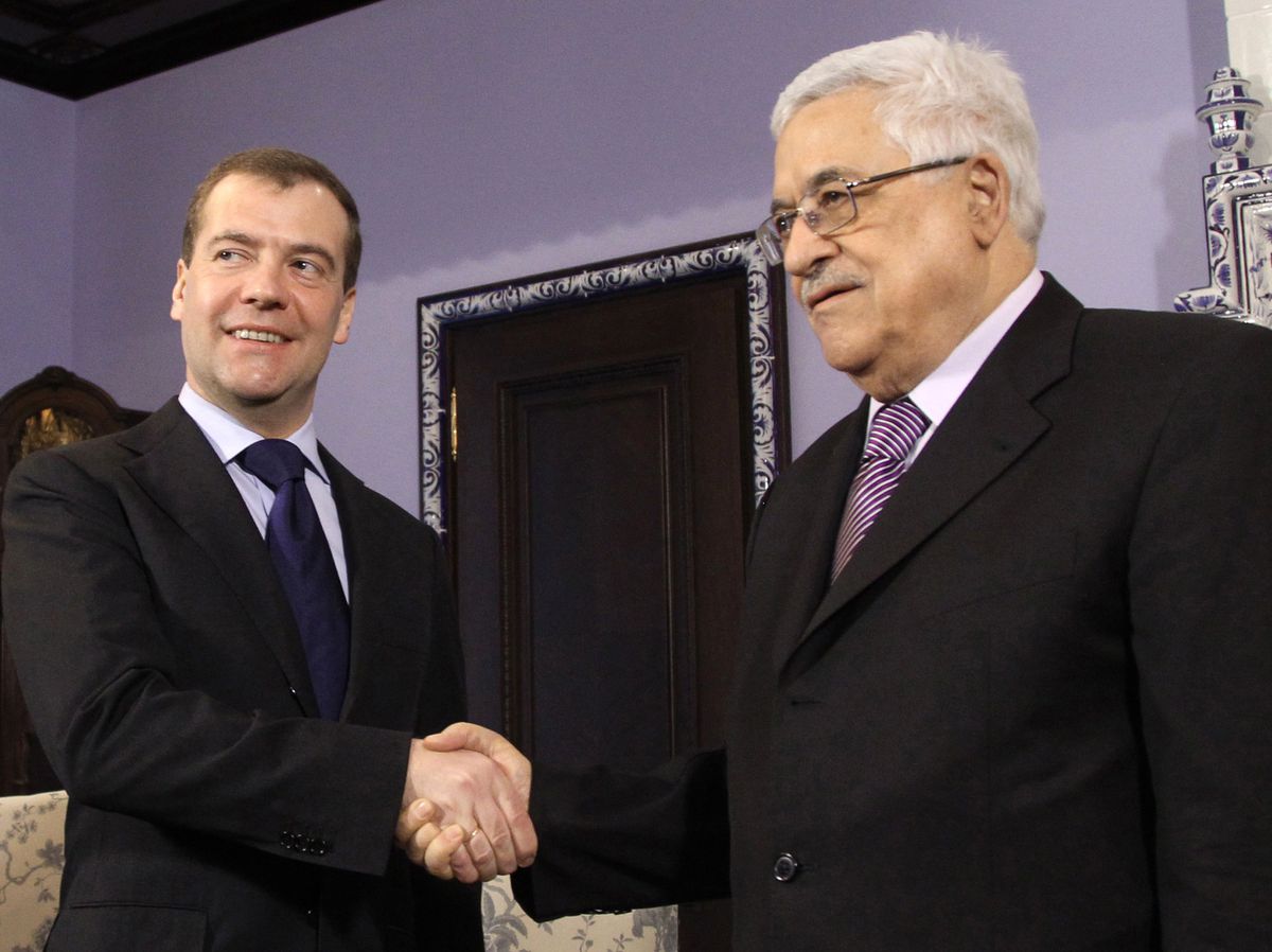 Abbas, Moskova'da Medvedev ile Görüştü