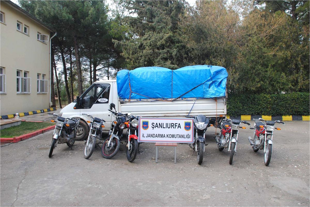 Şanlıurfa\'da 7 Adet Çalıntı Motosiklet Ele Geçirildi