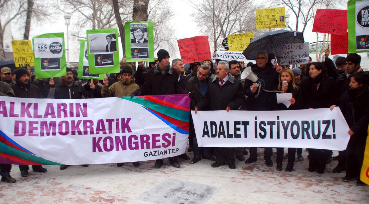 Gaziantep\'te "Hrant Dink" Protestosu