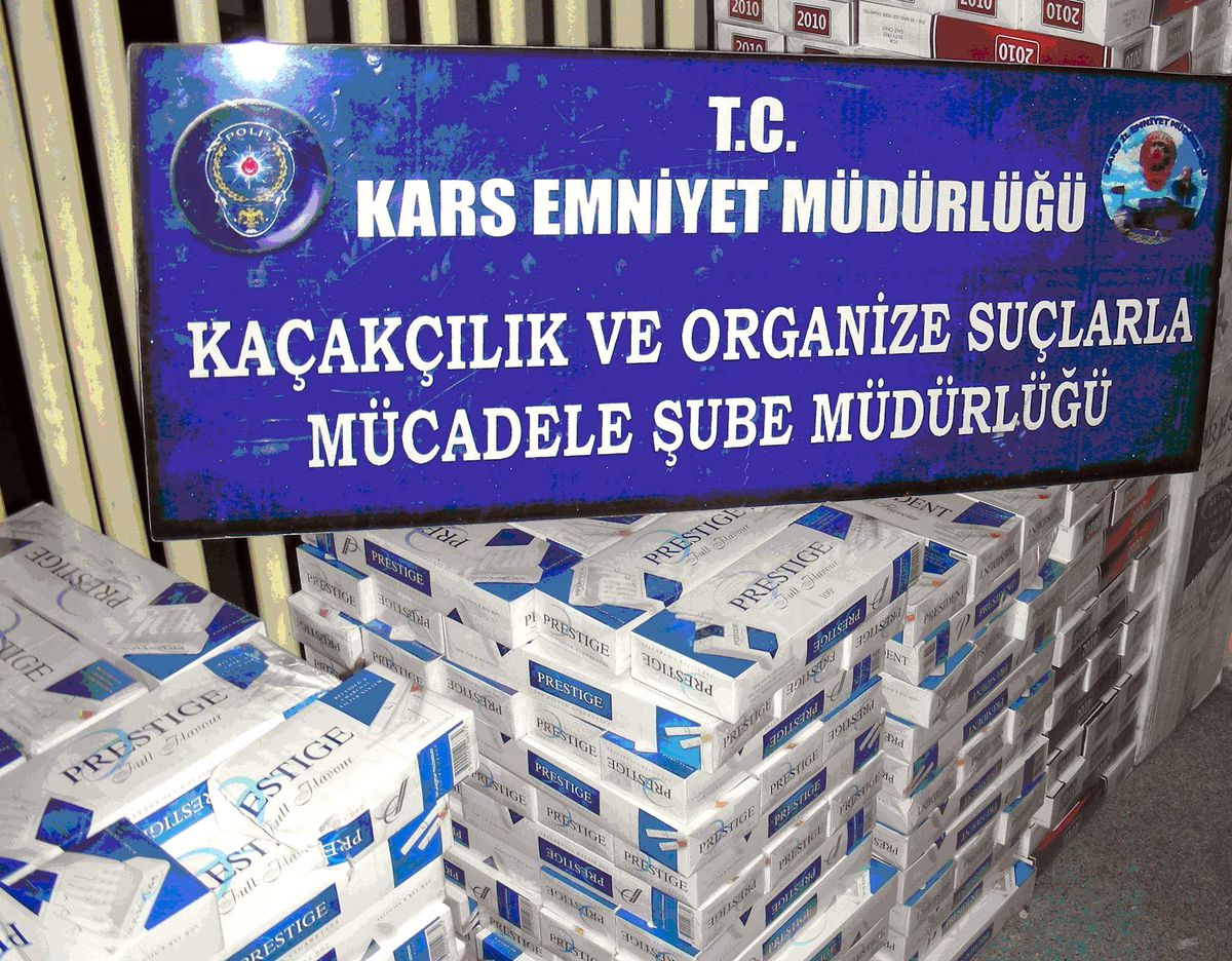 Kars\'ta 2 Ay İçinde 117 Bin Paket Kaçak Sigara Ele Geçirildi