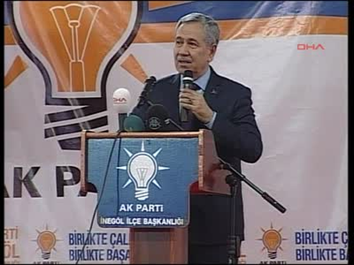 Bülent Arınç, AKP İnegöl İlçe Başkanlığının Düzenlediği Etkinlikte Konuştu
