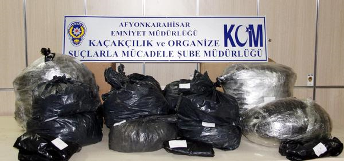 Afyonkarahisar\'da 49 Kilo Esrar Ele Geçirildi