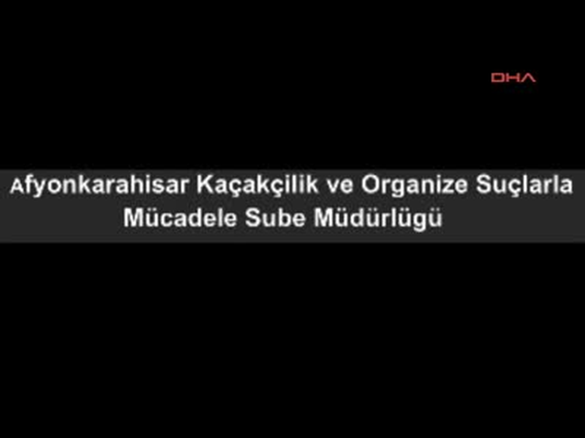 Afyonkarahisar\'da 49 Kilo Kubar Esrar Ele Geçirildi