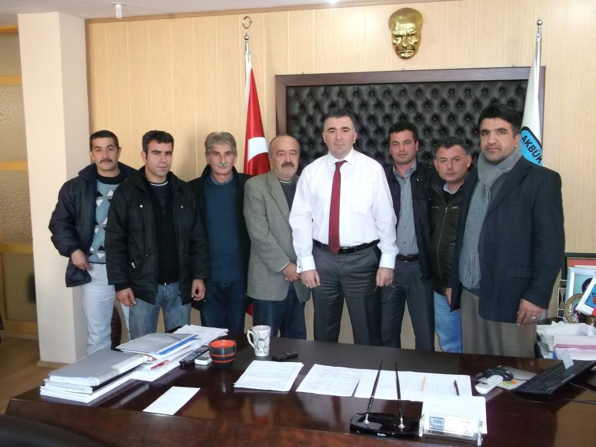 Akbüklü Bekçilerden Başkan Erçin\'e Ziyaret