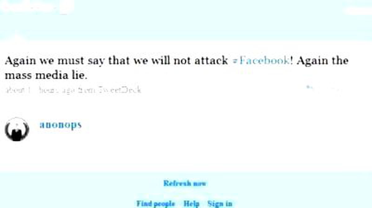 Anonymous Facebook'u Hack'lemeyecek!