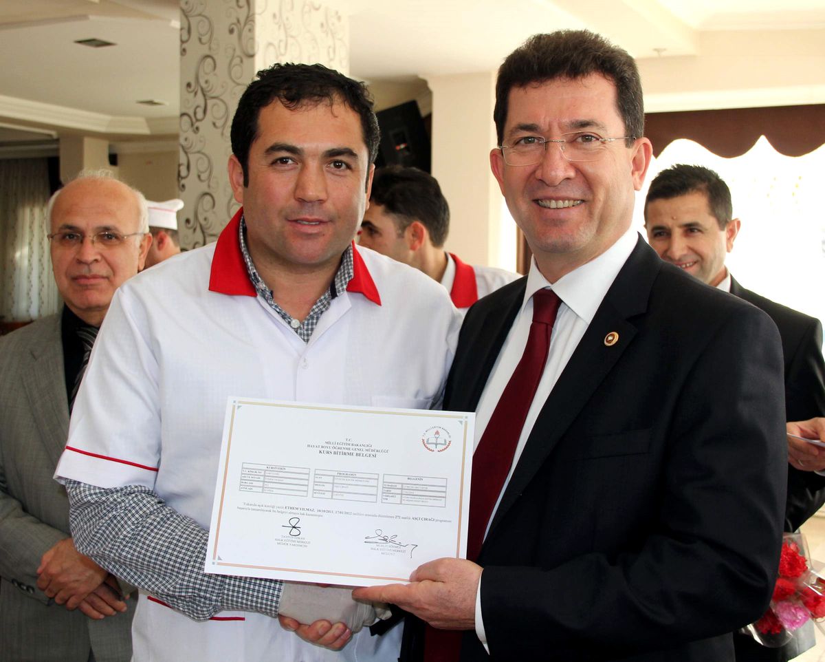 Geleceğin Aşçıları Sertifikalarını Aldı