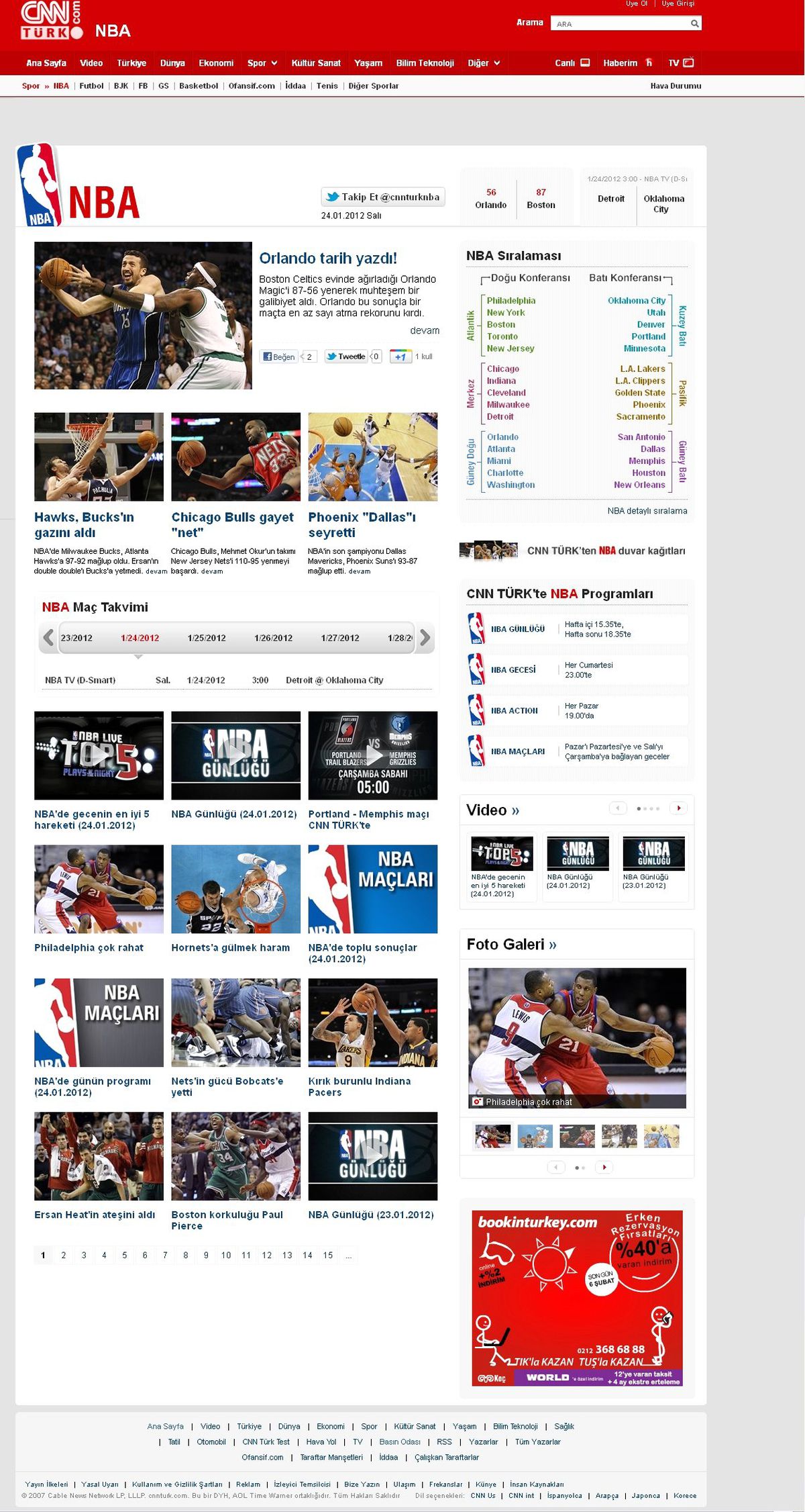 CNNTURK.Com/NBA Sayfası Açıldı 
