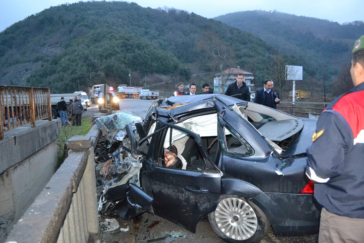 Düzce\'de 2011 Yılında Bin 362 Trafik Kazası Meydana Geldi