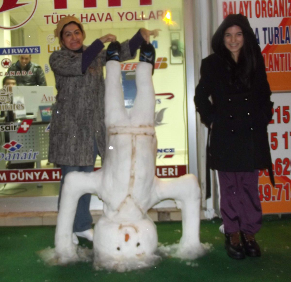 En İlginç Kardan Adam, Gaziantep\'ten