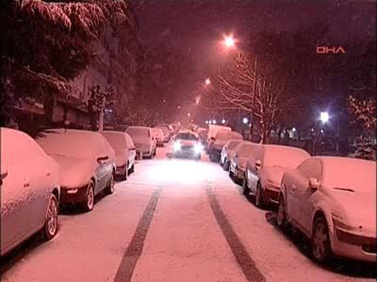 Kar Gece Boyunca Etkili Oldu