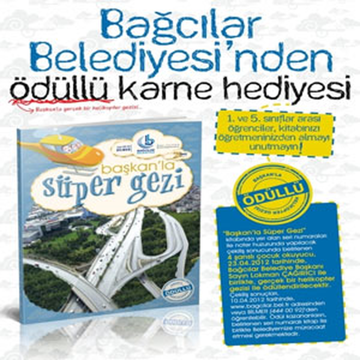 Kitabı Oku, Helikopterle Bağcılar'ı Gez