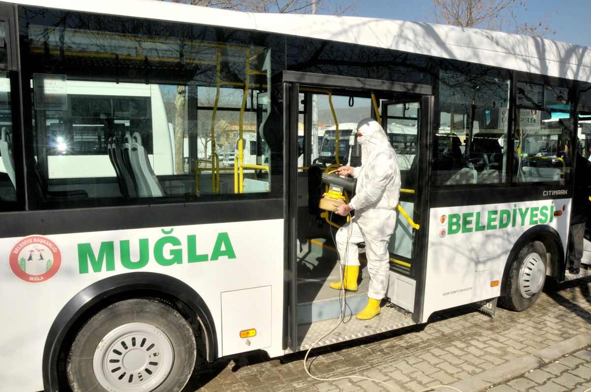 Toplu Ulaşım Araçları Dezenfekte Edildi
