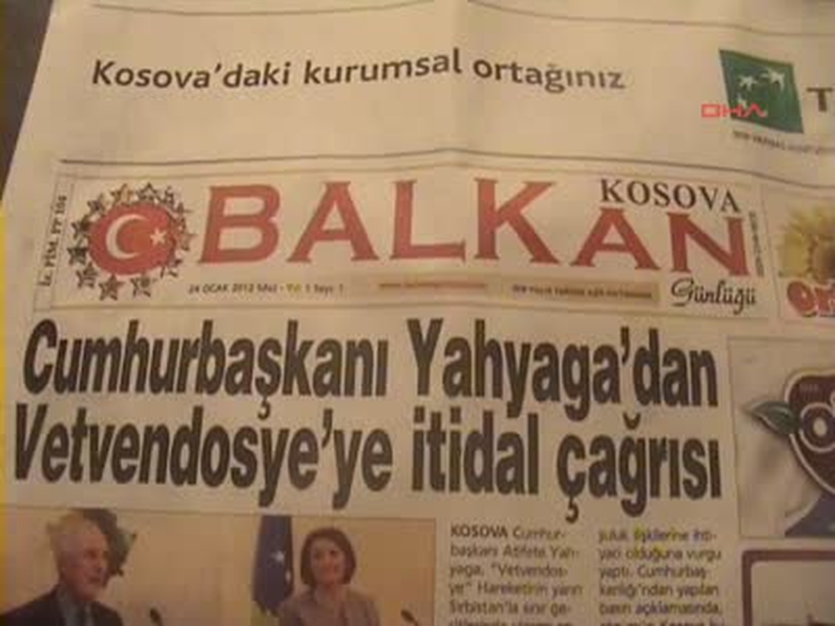 Türkçe Yayınlanan \'Kosova Balkan\' Gazetesi Yayın Hayatına Başladı