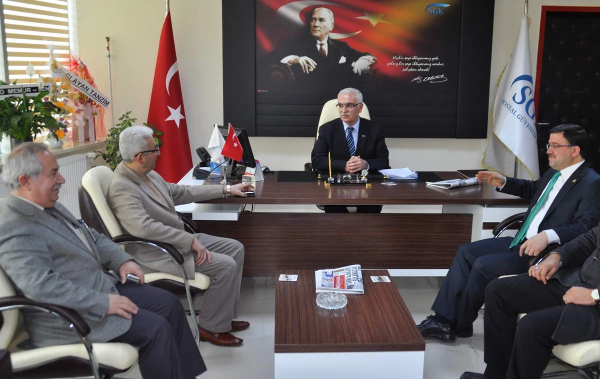 AK Parti Yozgat Milletvekili Yusuf Başer Sgk\'yı Ziyaret Etti