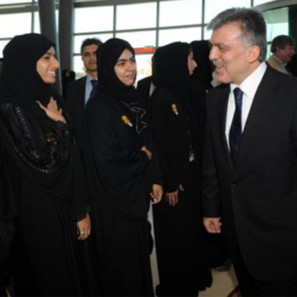 Abdullah Gül\'ü Onlar Karşıladı