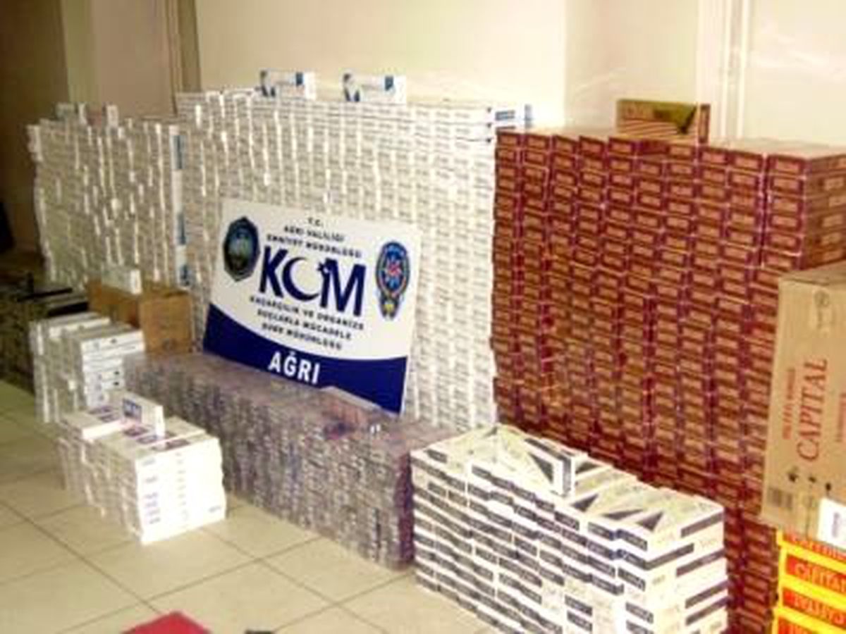 Ağrı\'da 25 Bin Karton Kaçak Sigara Ele Geçirildi