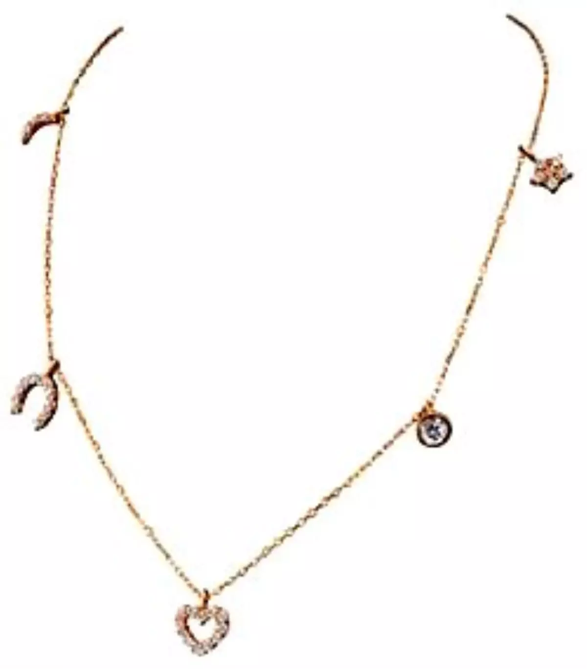 Atasay Sevgililer Gününe Özel Altın Şans Kolyesi