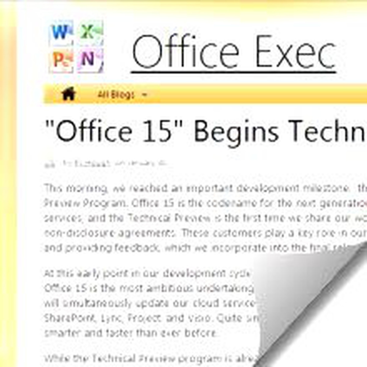 Office 15 Teknik Önizleme Aşamasına Ulaştı!