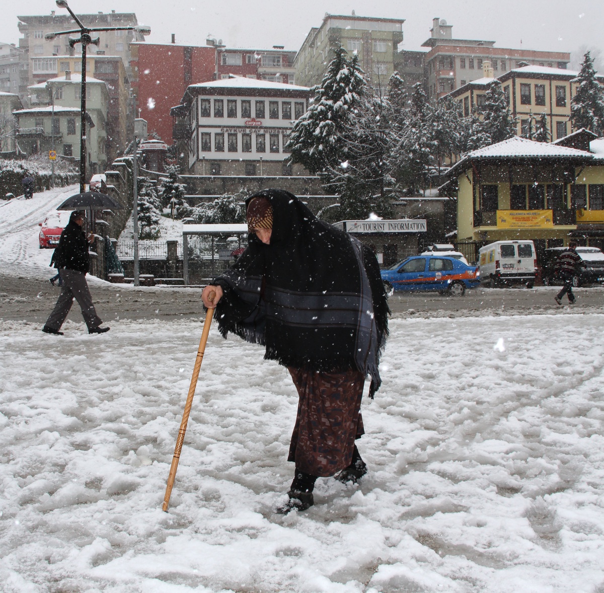 Rize'de Soğuk Hava ve Kar Yağışı