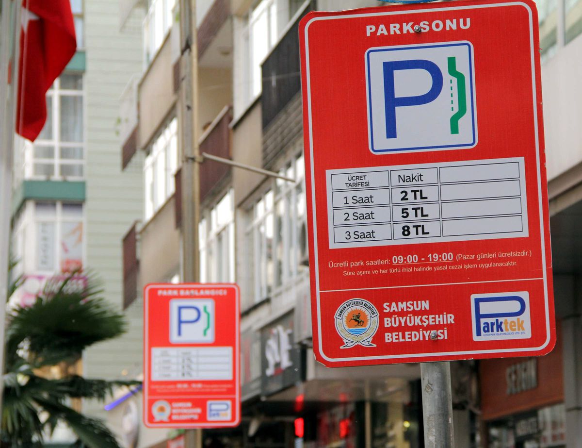 Samsun\'da Parkomat Uygulaması Başladı