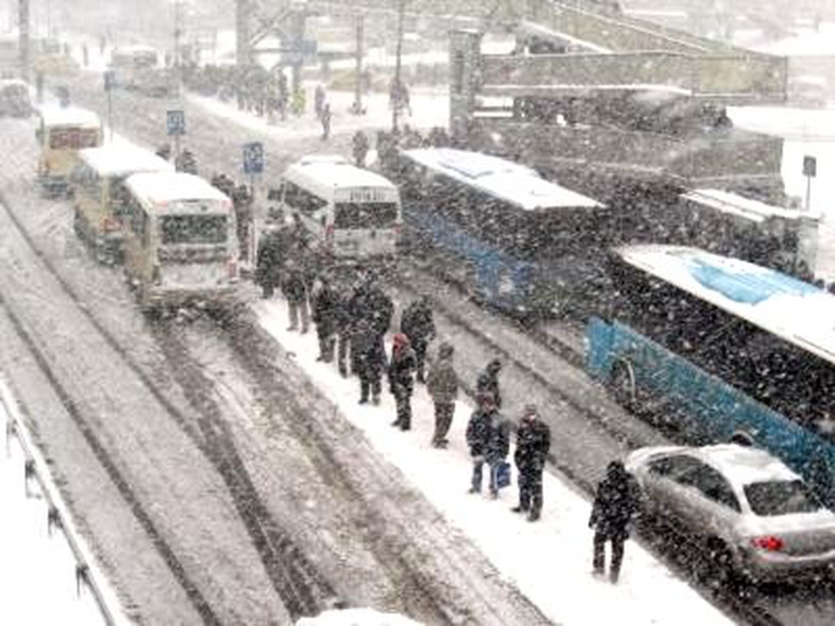 Tem\'de Kar ve Kaza Yoğunluğu