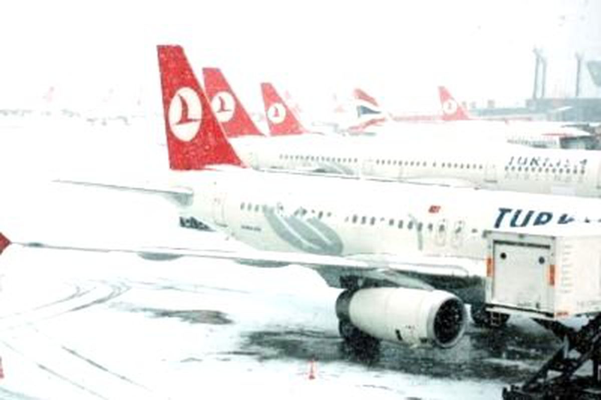 Trabzon'da Hava Ulaşımına Kar Engeli