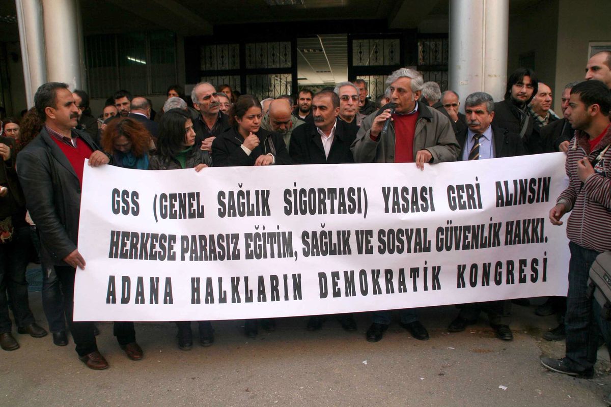 Adana'da 'Gss Kanunu' Protestosu