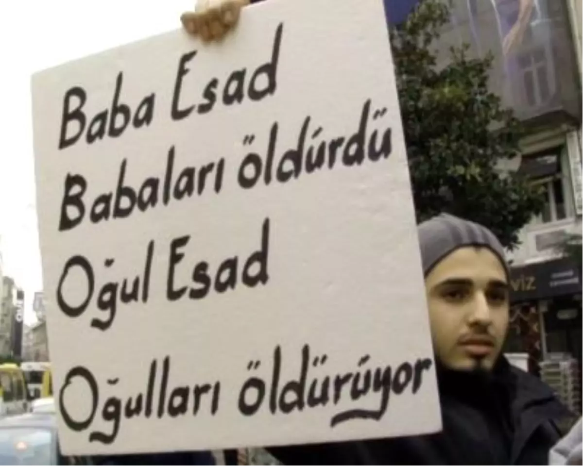 Suriye Protestosunda Olay Çıktı