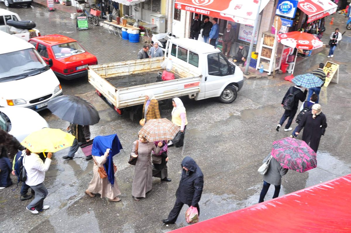 Milas'ta Dolu Yağışı