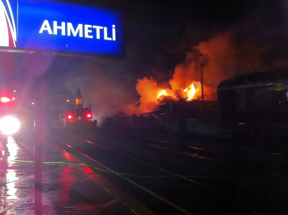 Tren Garında Korkutan Yangın