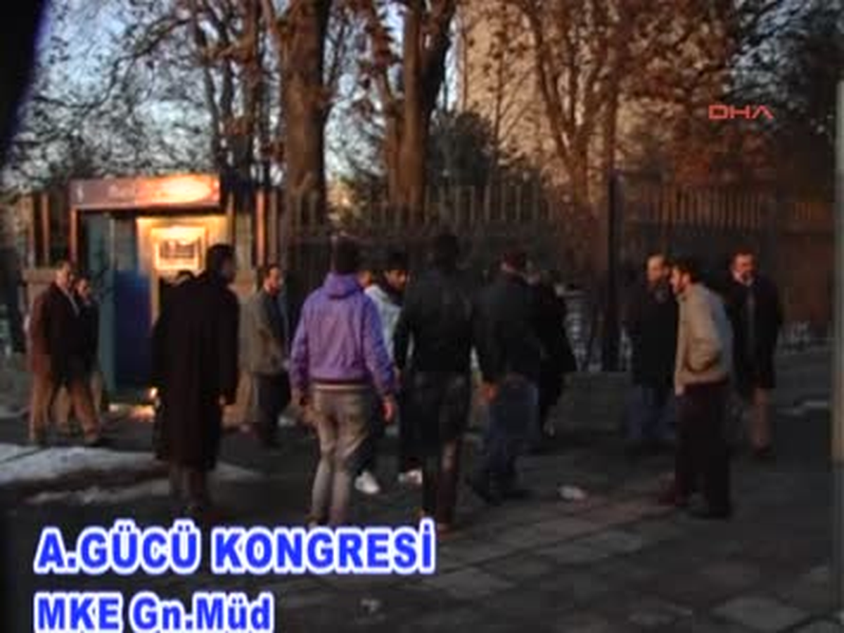 Ekankaragücü Kongresinde Yaşanan Olaylar Güvenlik Kamerasında