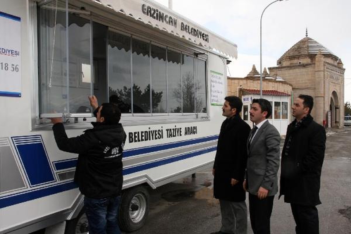 Erzincan Belediyesi'nden Taziye Karavanı