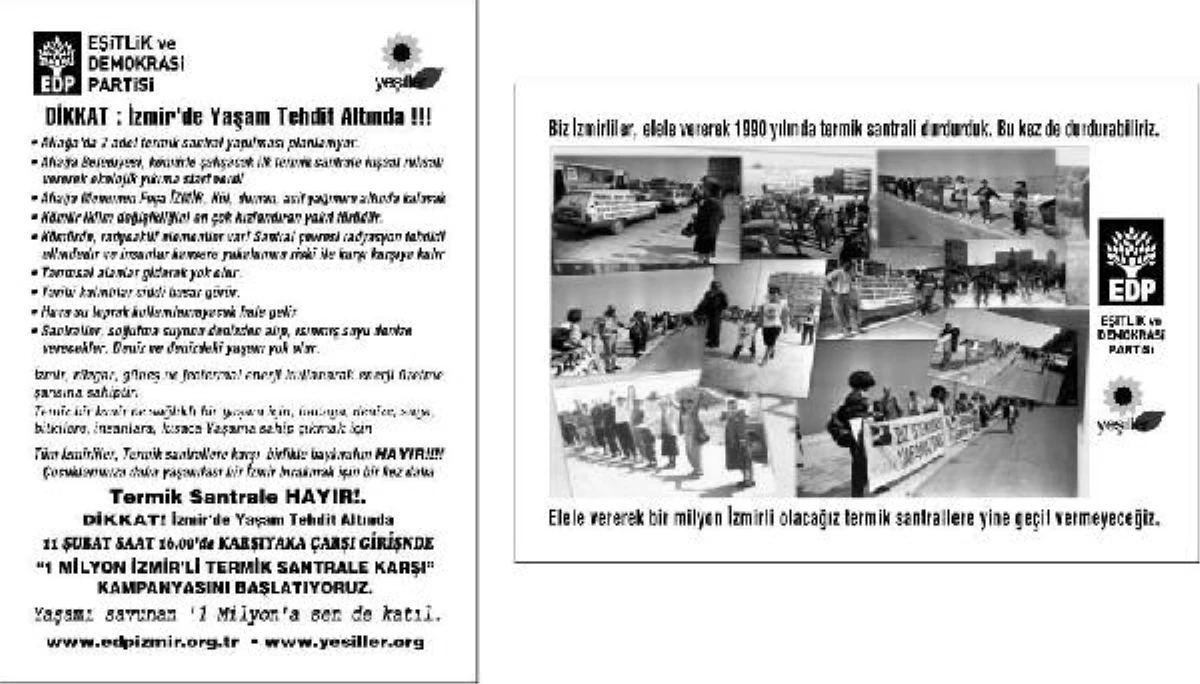 İzmir\'de Kurulacak Termik Santrallere Karşı Protesto Hazırlığı