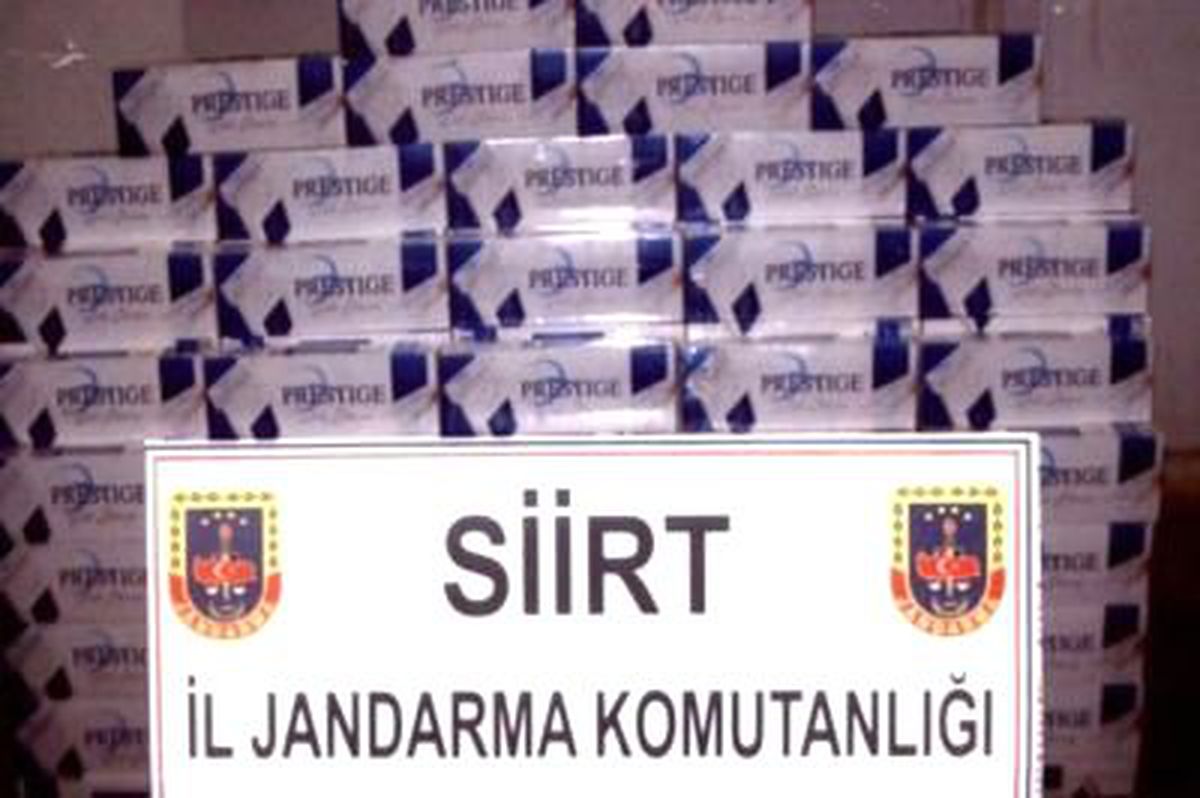 Şirvan'da Bin 800 Paket Kaçak Sigara Ele Geçirildi