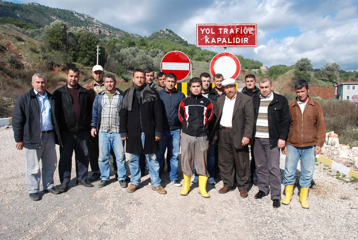 Adrasan\'da Yol Tepkisi