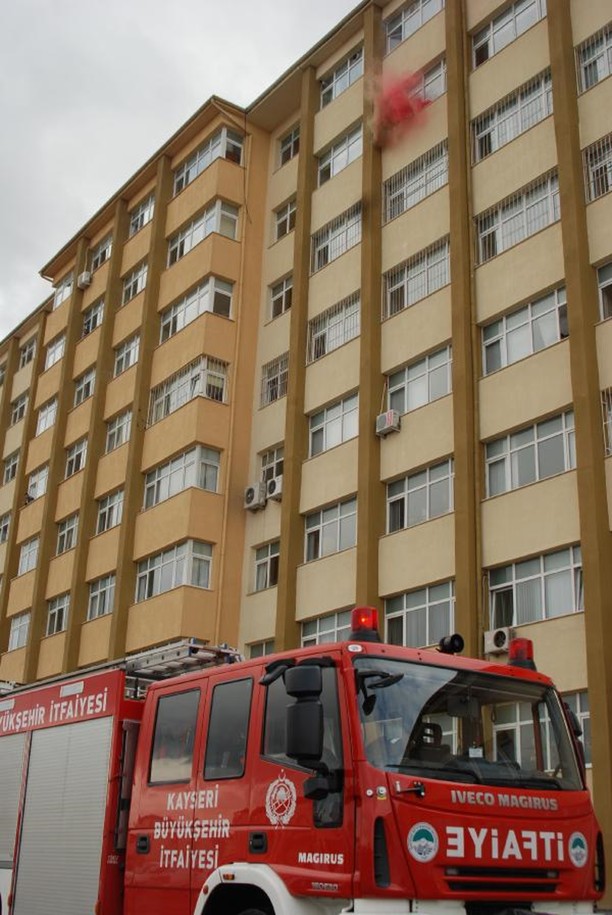 Kayseri\'de Polise Yangın Eğitimi