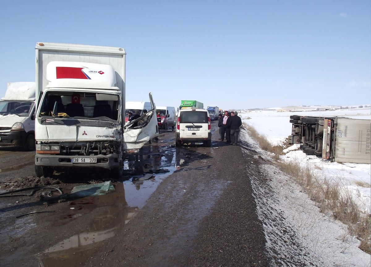 Yozgat\'ta Meydana Gelen Trafik Kazası Ucuz Atlatıldı