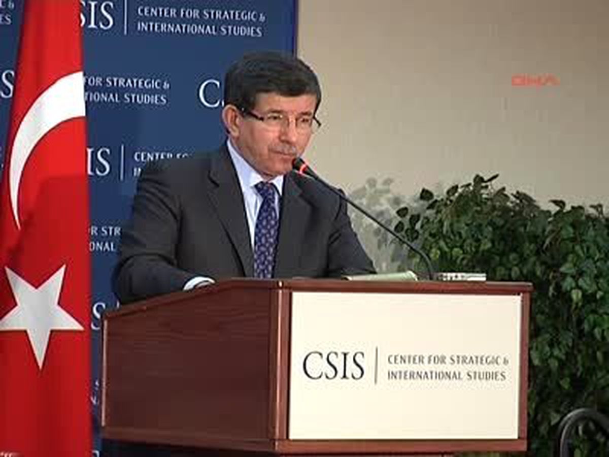 Davutoğlu, Düşünce Kuruluşu Csıs\'te Konuştu