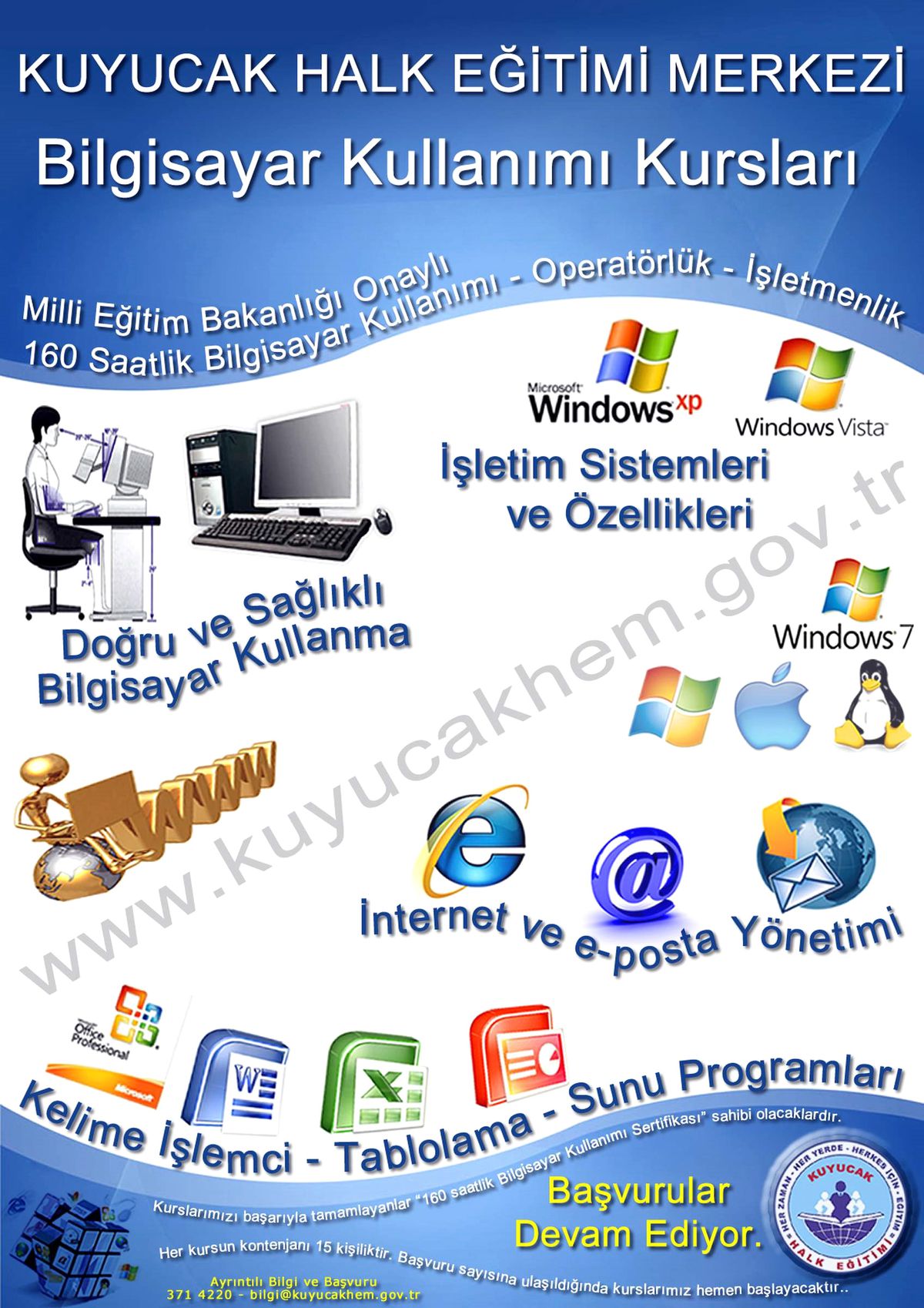 Kuyucak\'ta \'Bilgisayar Kullanım\' Kursu Açılıyor