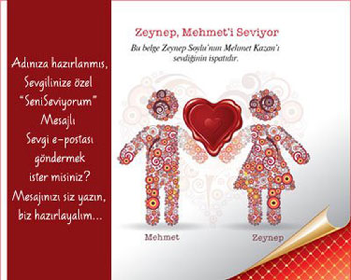 Sevgi e-Postası GelinDamatFirsati