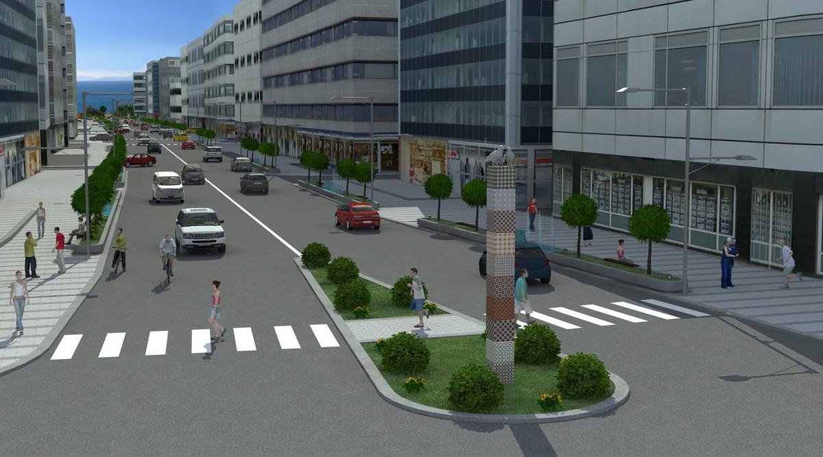 Güllük Caddesi\'nde Çalışmalar Başladı
