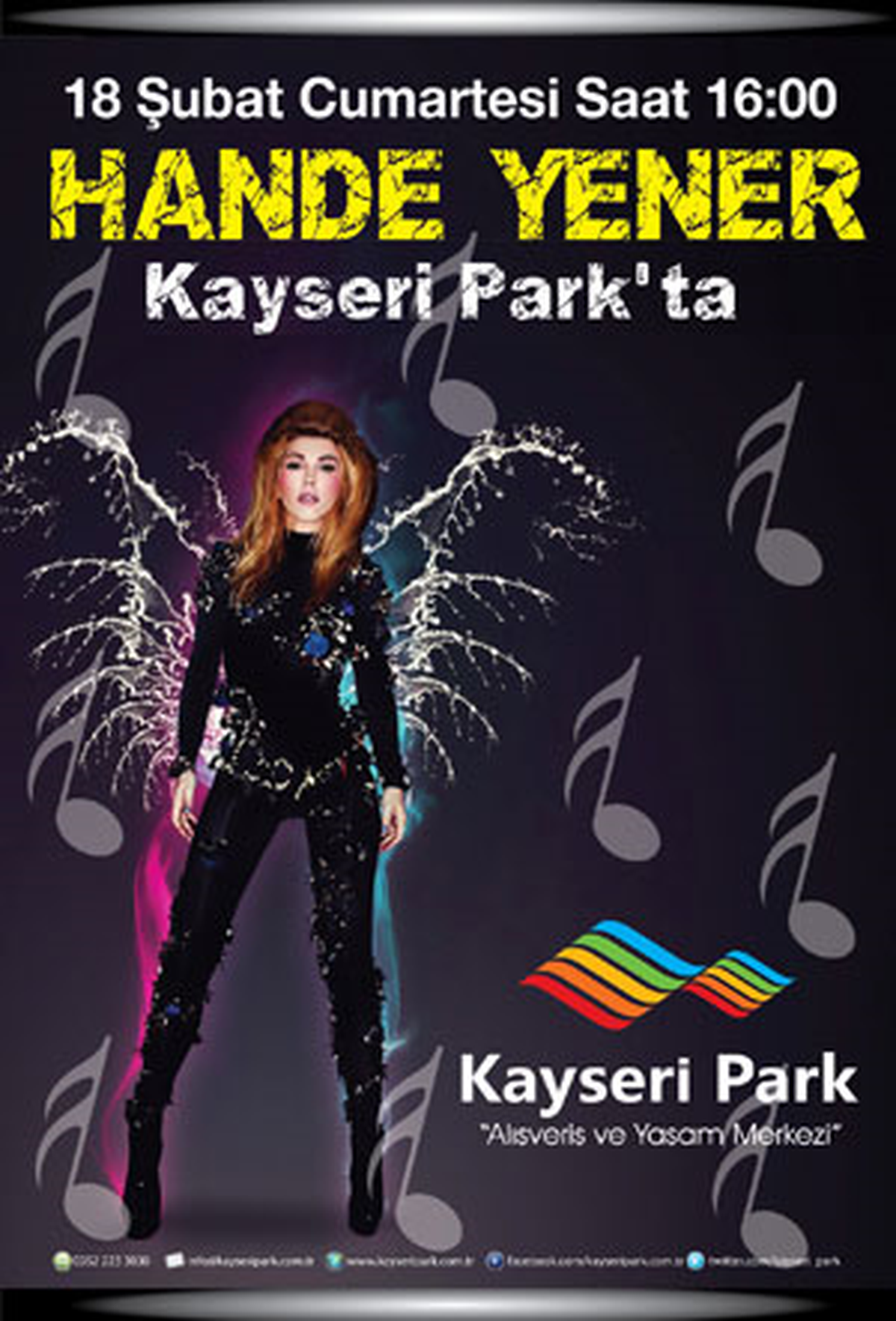 Hande Yener Kayseri Park\'ta