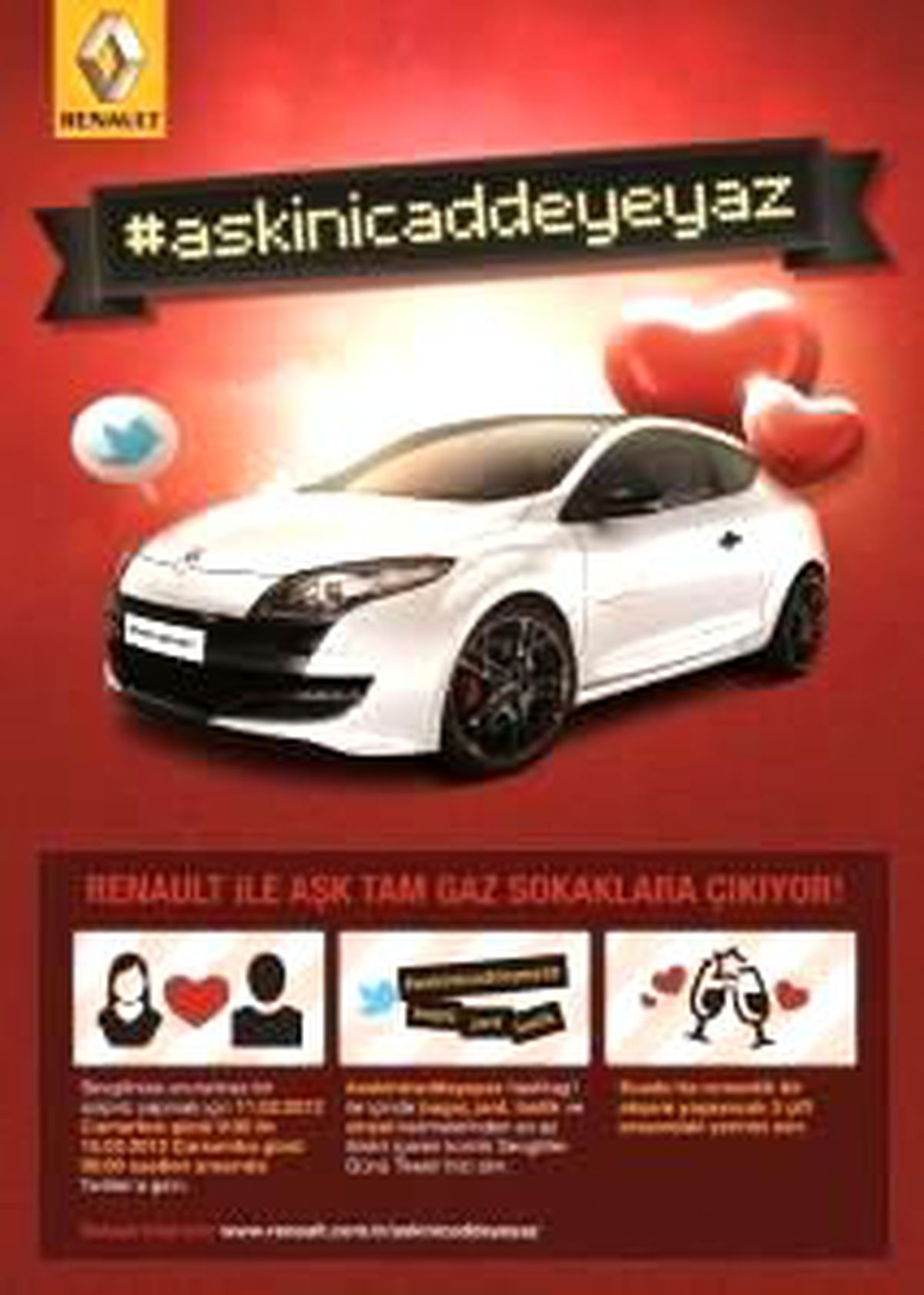 Renault\'dan Sevgililer Günü\'ne Özel En Komik Aşk Tweetleri Kampanyası