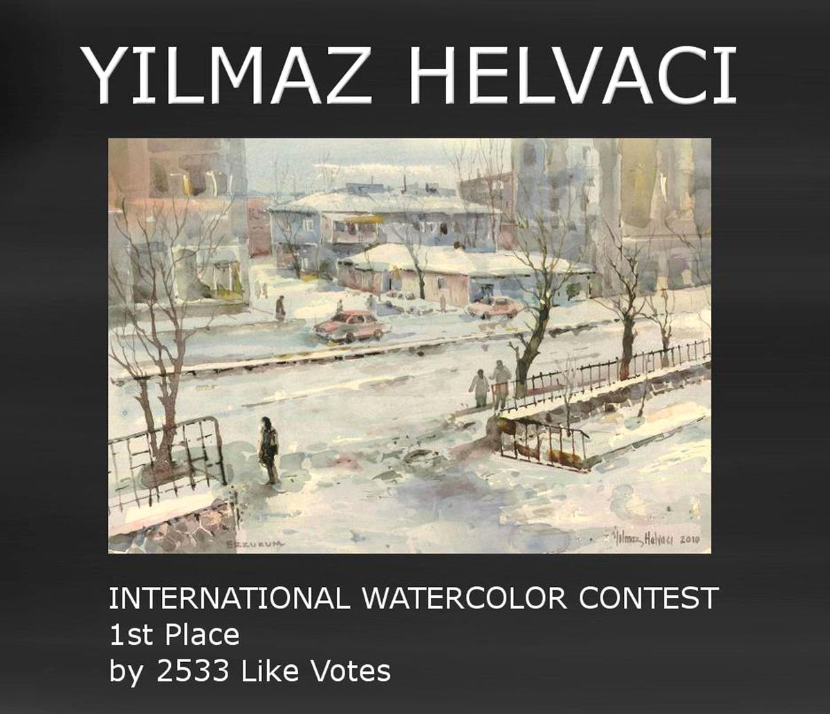 Yılmaz Helvacı, Uluslararası Suluboya Yarışmasında Birincilik Elde Etti