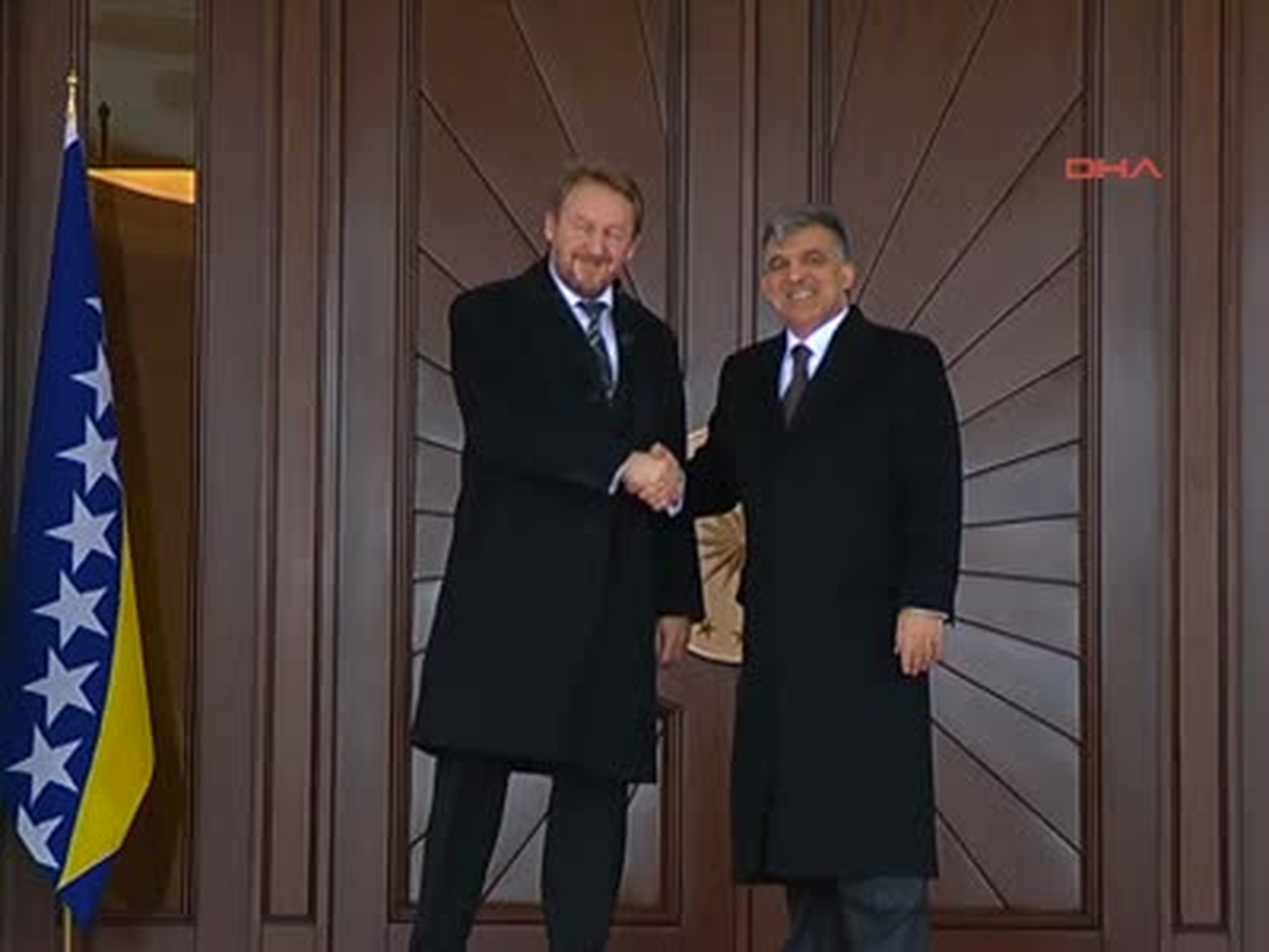 Bosna-Hersek Cumhurbaşkanlığı Konseyi Üyesi İzetbegoviç Çankaya Köşkü\'nde