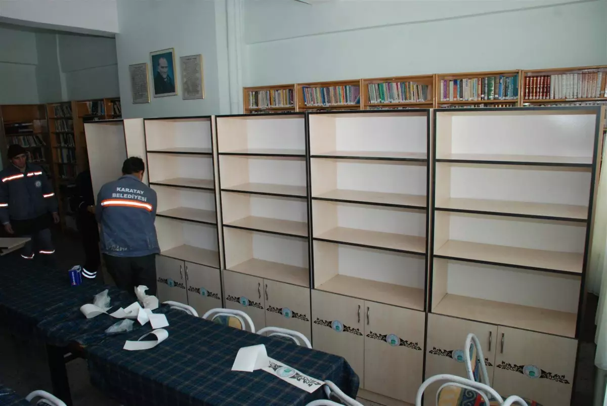 Karatay\'da 75 Okula 75 Kütüphane ve 75 Bin Kitap Projesi\'nde Sona Yaklaşıldı