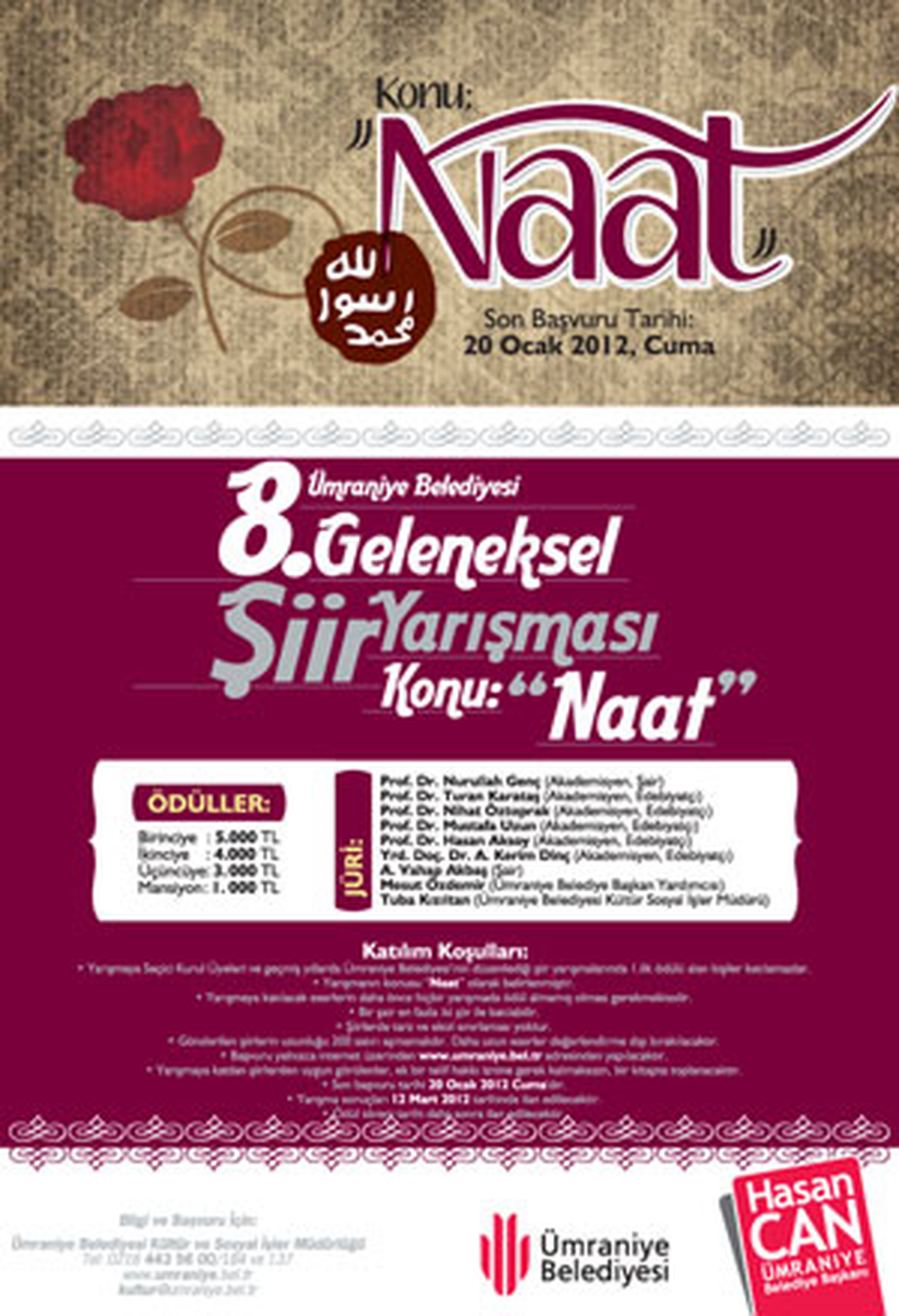 Şiir Yarışması Başvuruları Sona Erdi